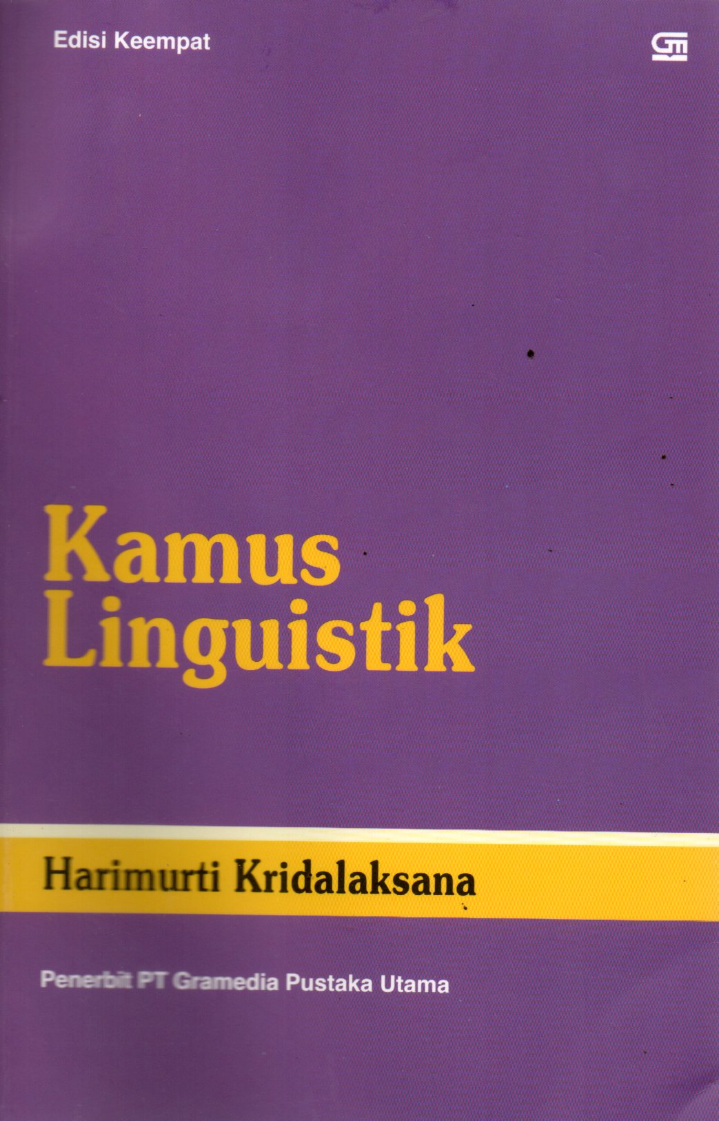 Sampul Kamus Linguistik / Desain Sampul: Agus Purwanta