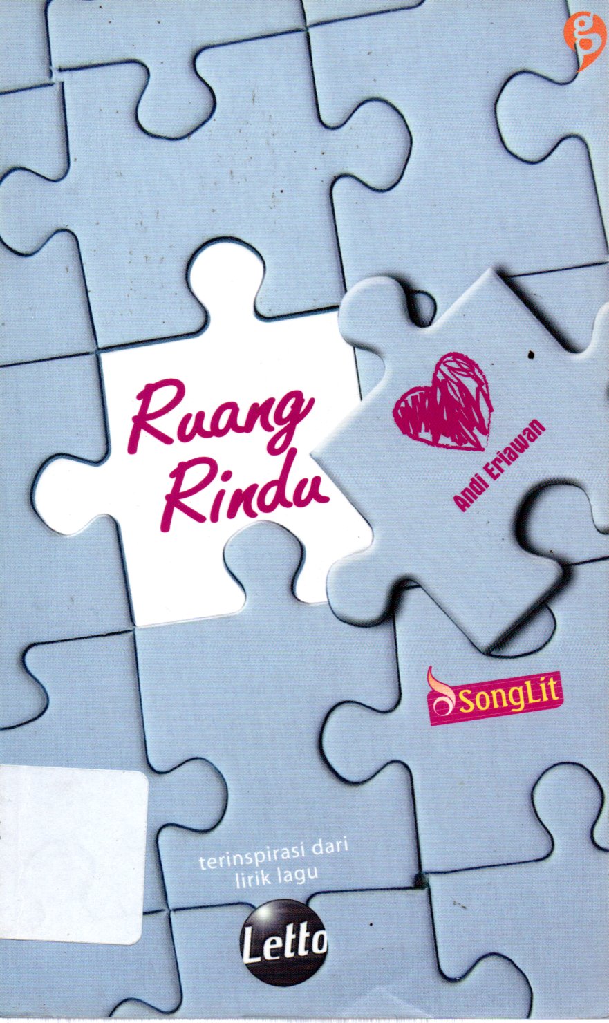 Sampul Ruang Rindu / Penyunting: Alit Tisna Paluni