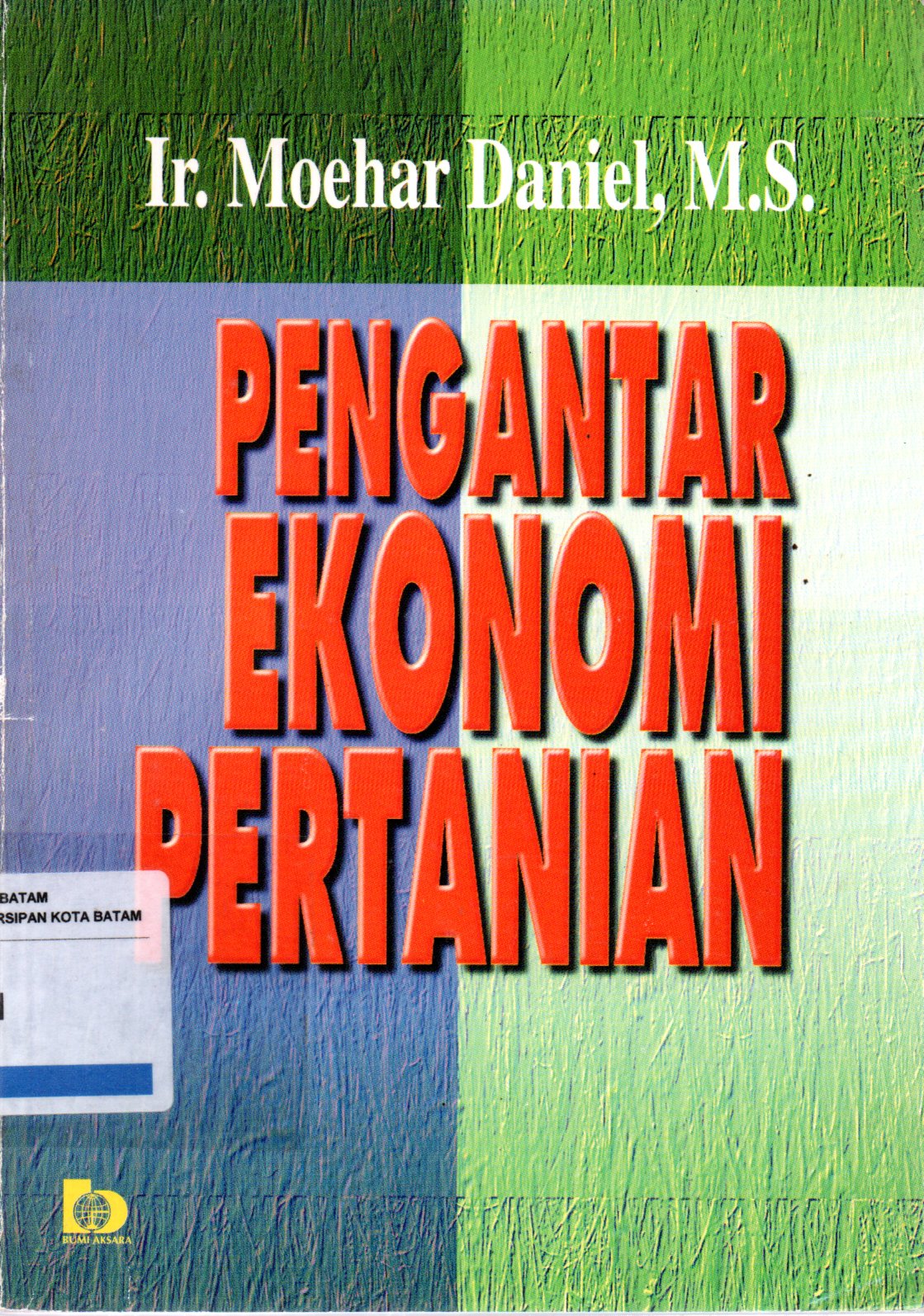 Sampul Pengantar Ekonomi Pertanian