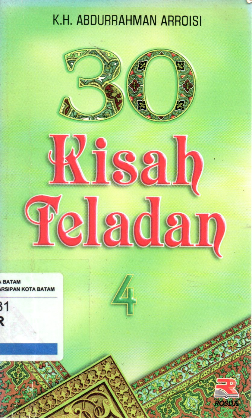 Sampul 30 Kisah Teladan 4 / Editor: Tjun Surjaman