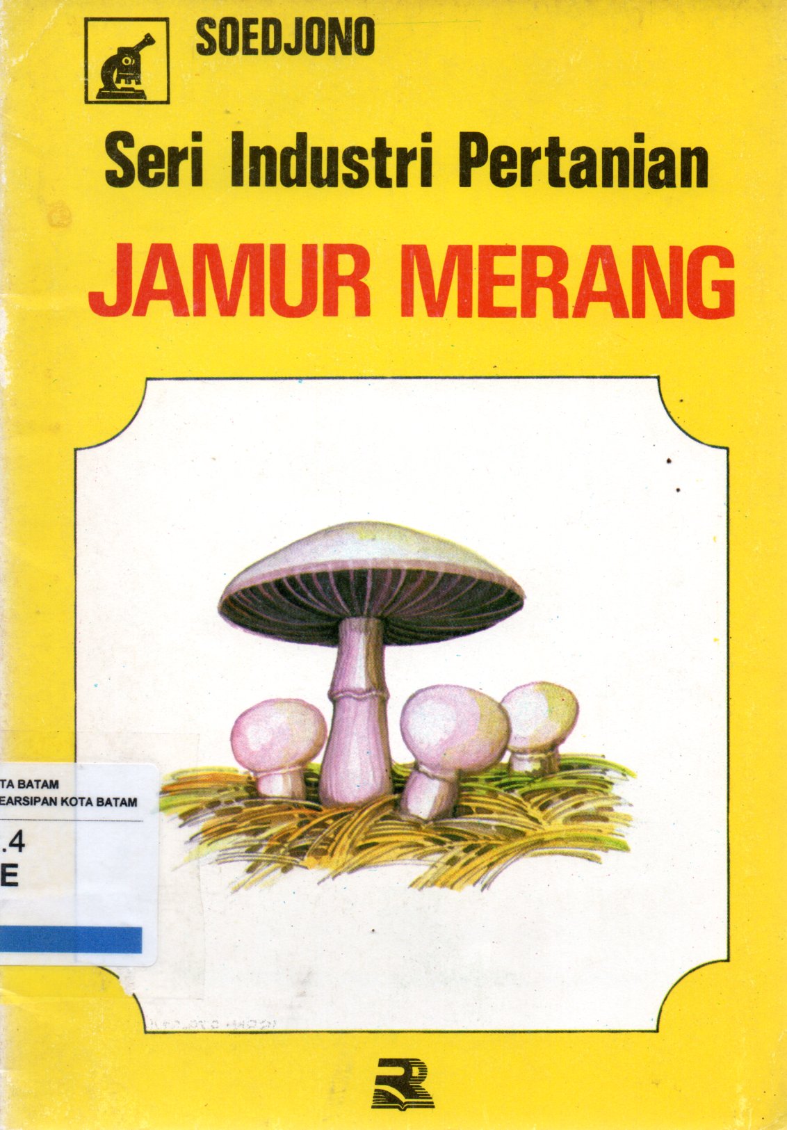 Sampul Jamur Merang :  Seri Industri Pertanian / Ilustrator: Hidayat Said dan Dedy Suardi