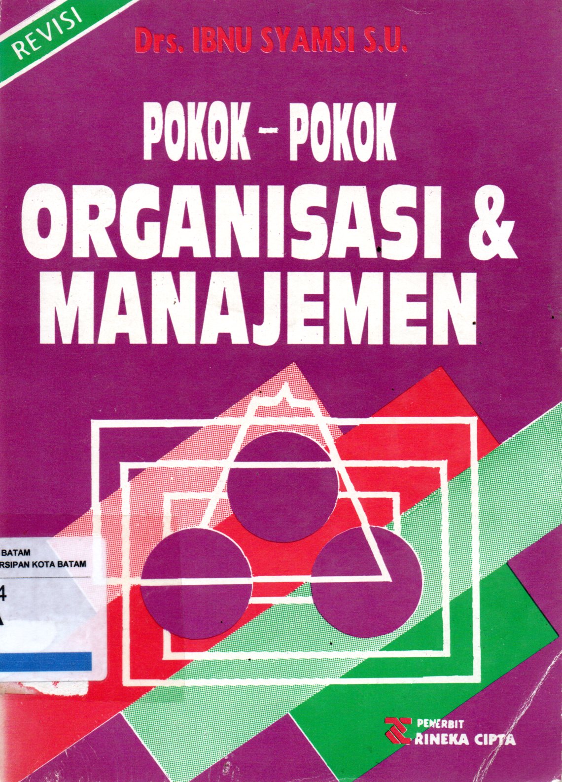 Sampul Pokok-Pokok Organisasi dan Manajemen