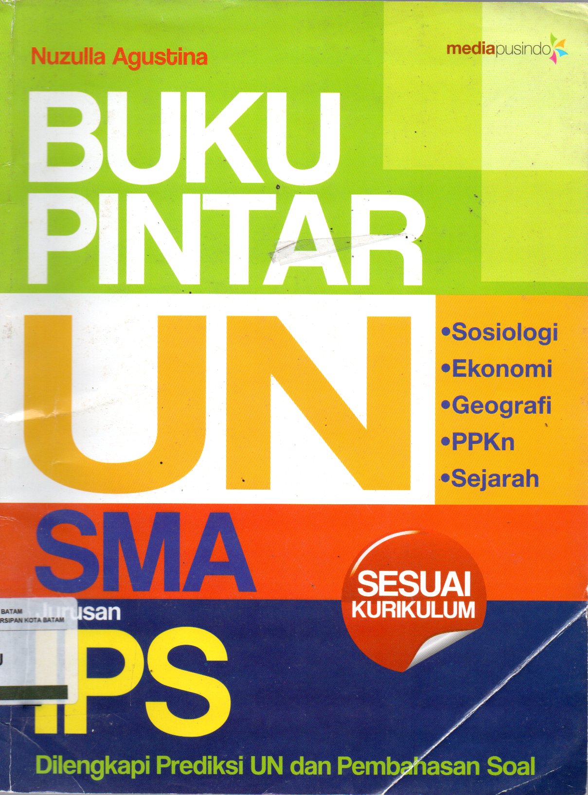 Sampul Buku Pintar UN SMA Jurusan IPS