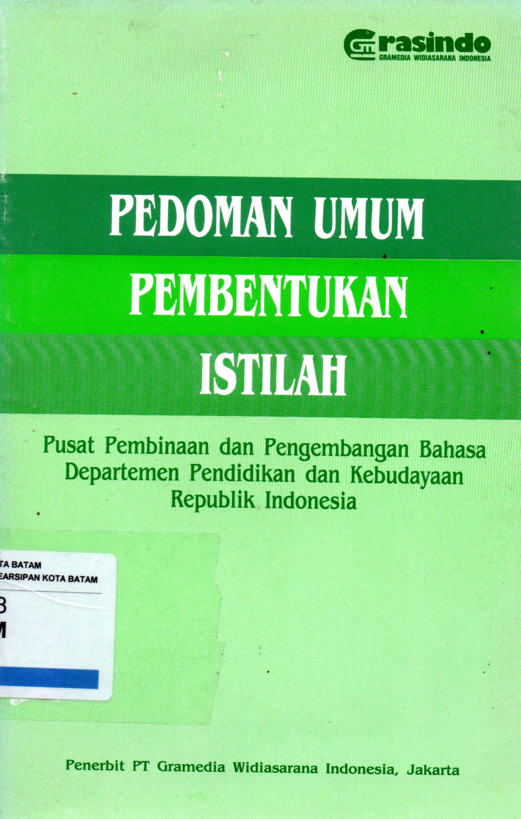 Sampul Pedoman Umum Pembentukan Istilah