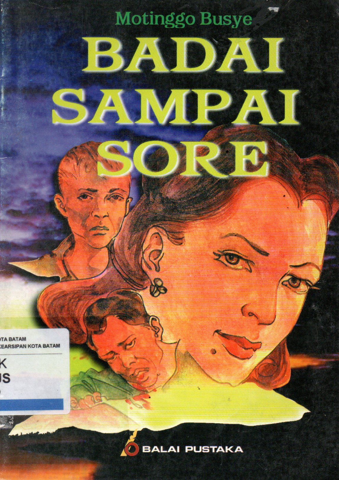 Sampul Badai Sampai Sore :  Sebuah Novel untuk Drama