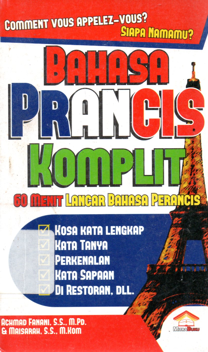 Sampul Bahasa Prancis Komplit :  60 Menit Lancar Bahasa Perancis