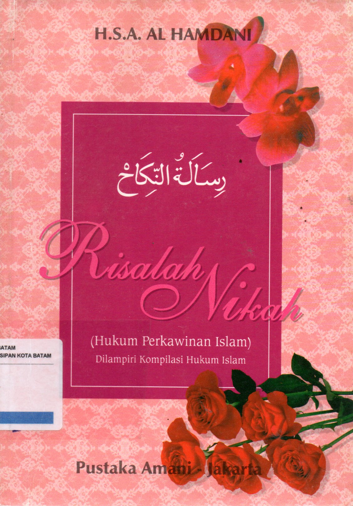Sampul Risalah Nikah :  Hukum Perkawinan Islam / Penerjemah: Agus Salim