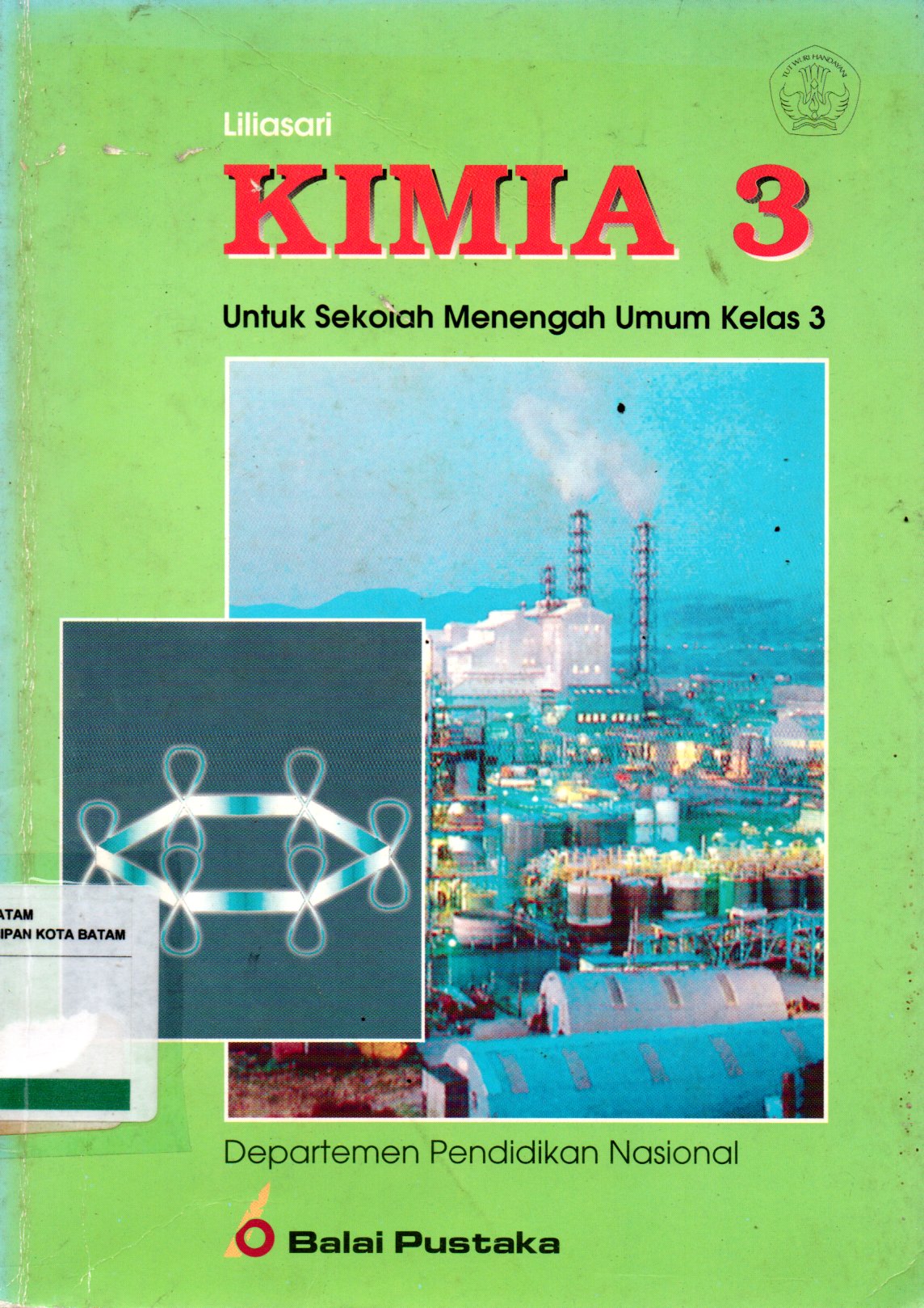 Sampul Kimia 3 :  untuk Sekolah Menengah Umum Kelas 3