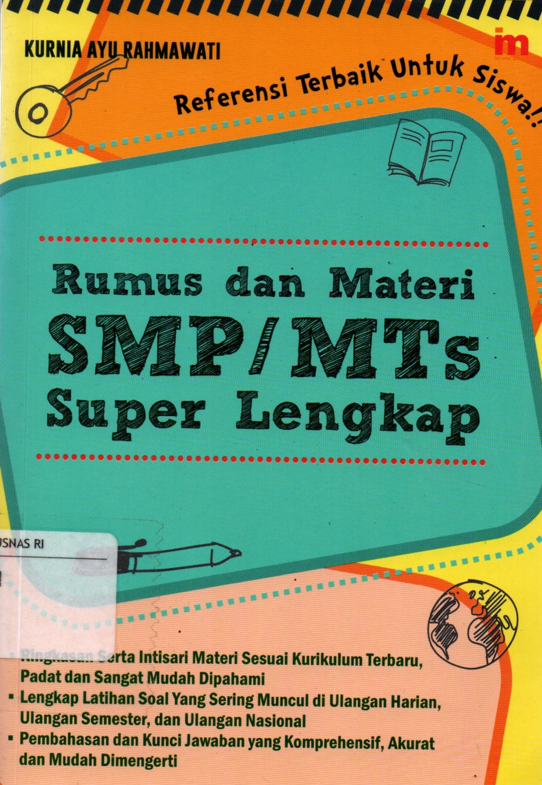 Sampul Rumus dan Materi SMP/MTS Super Lengkap / Editor: Qoniah