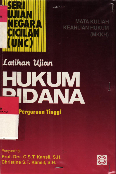 Sampul LATIHAN UJIAN HUKUM TATA NEGARA UNTUK PERGURUAN TINGGI