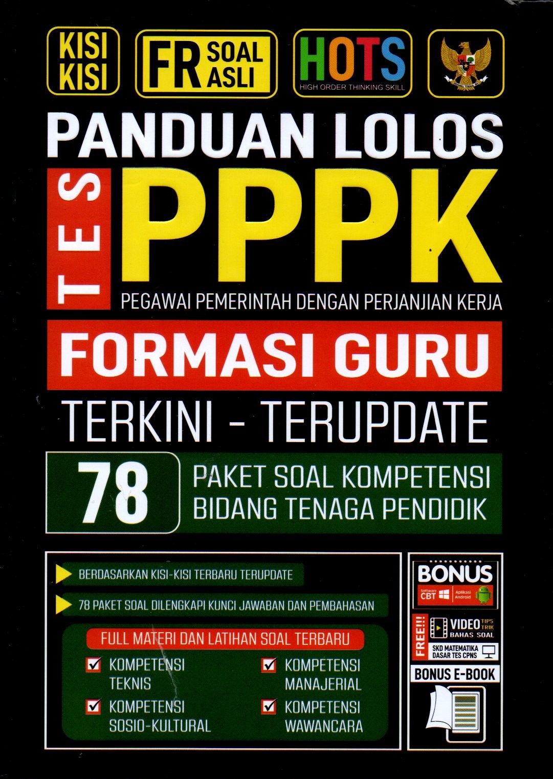 Sampul Panduan Lolos Tes PPPK :  Formasi Guru