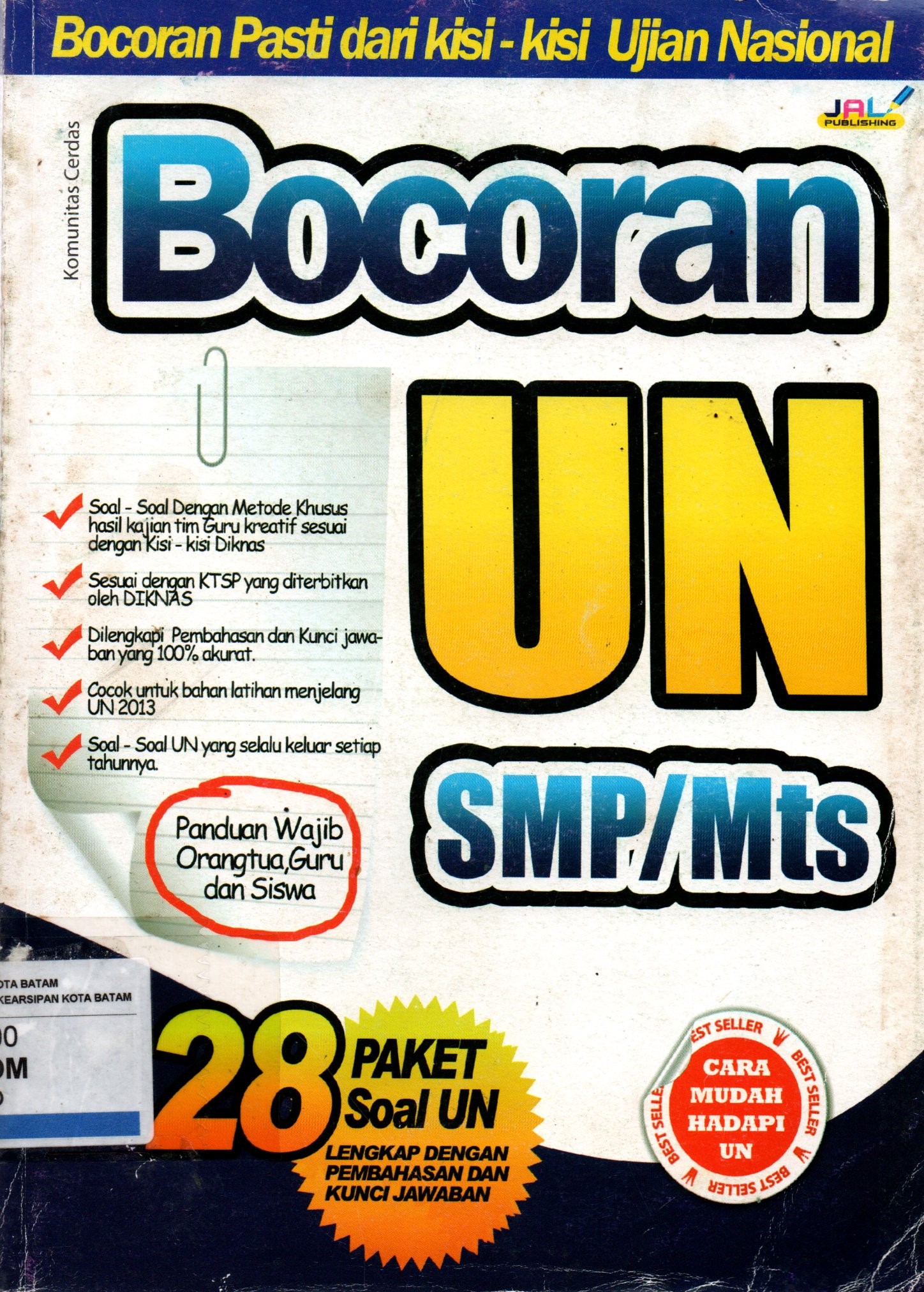 Sampul Bocoran UN SMP/Mts