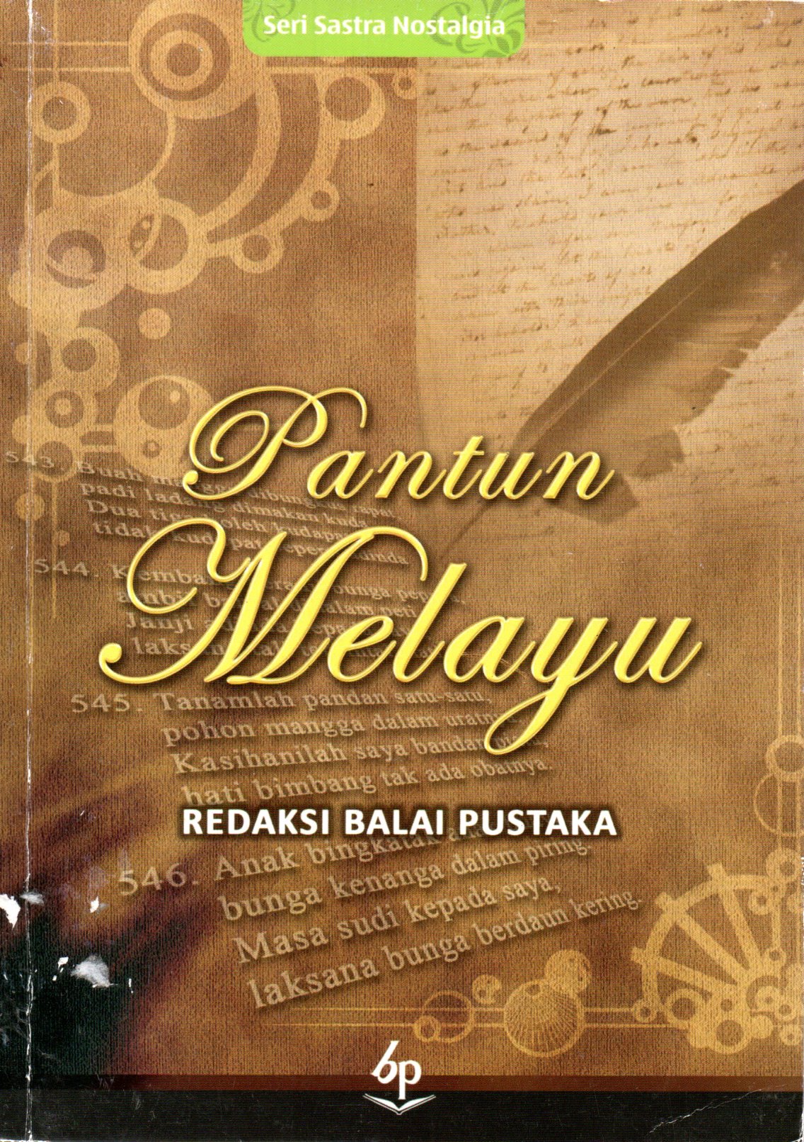 Sampul Pantun Melayu / Penyunting: Tim Penyunting Balai Pustaka