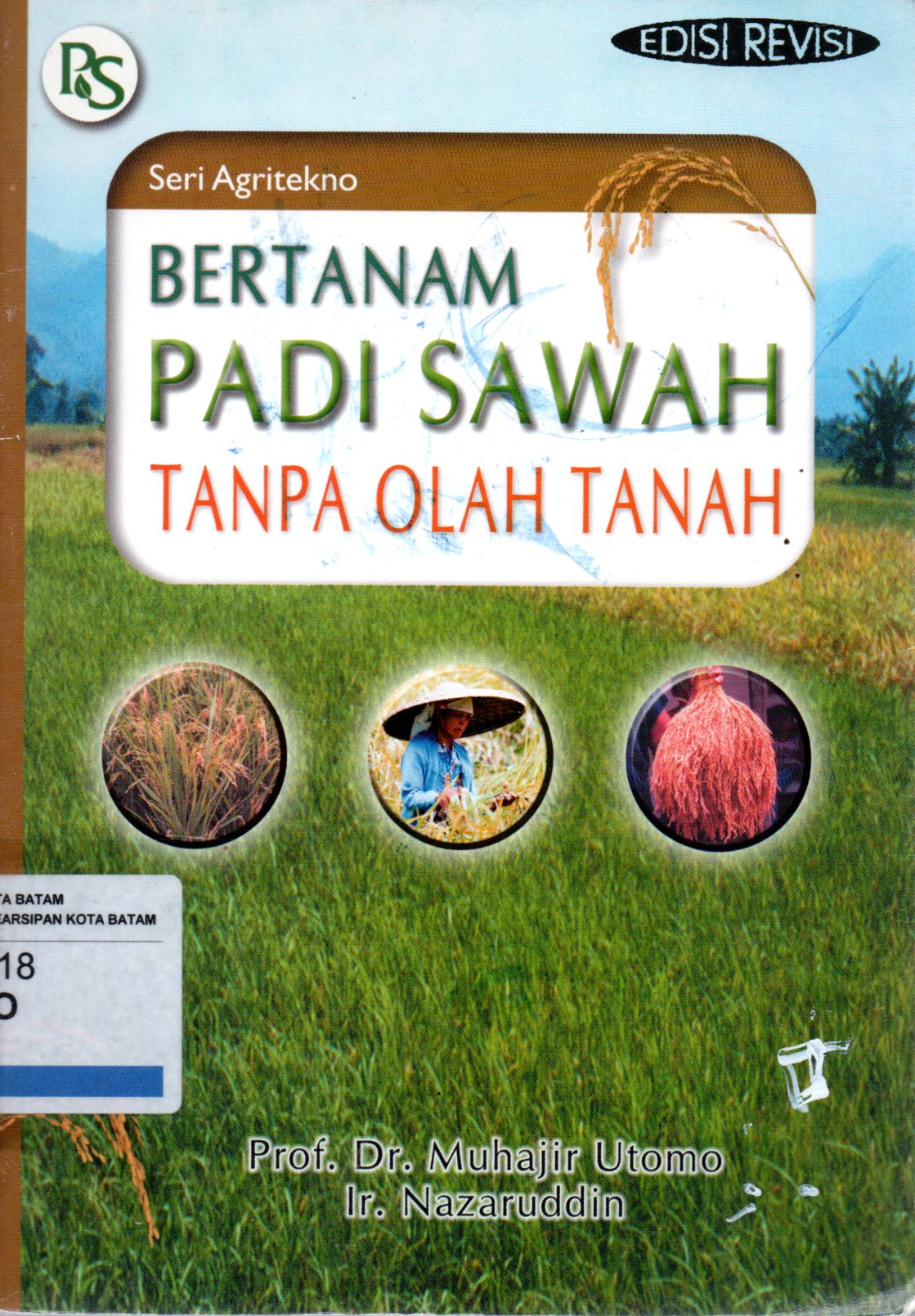 Sampul Bertanam Padi Sawah Tanpa Olah Tanah / Ilustrator: J. Sugito