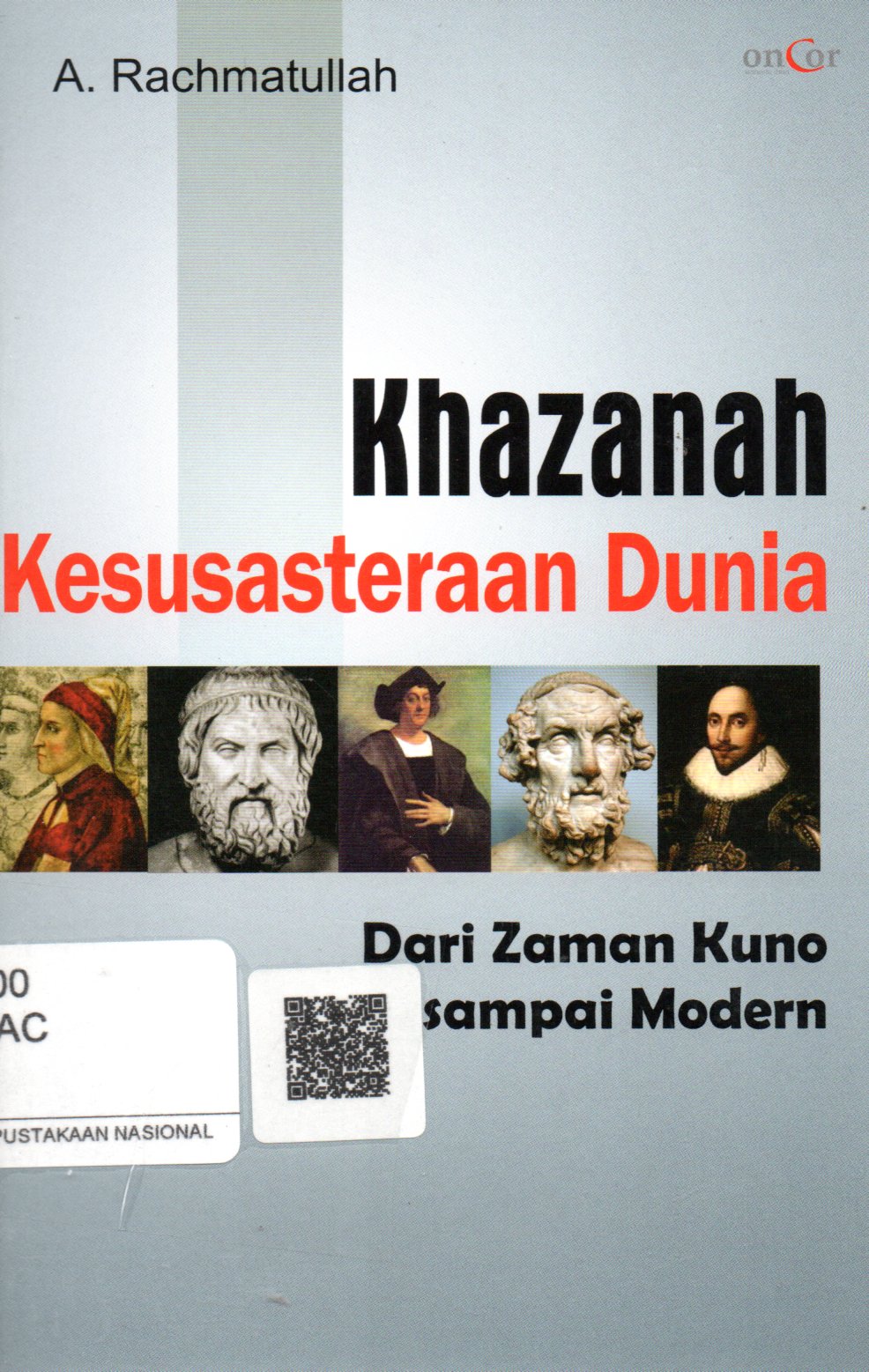 Sampul Khazanah Kesusasteraan Dunia :  Dari Zaman Kuno Sampai Modern