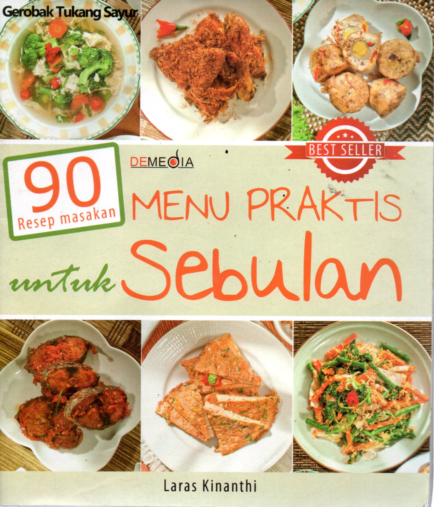 Sampul 90 Resep Masakan :  Menu Praktis untuk Sebulan / Penyunting: Ayu Kharie