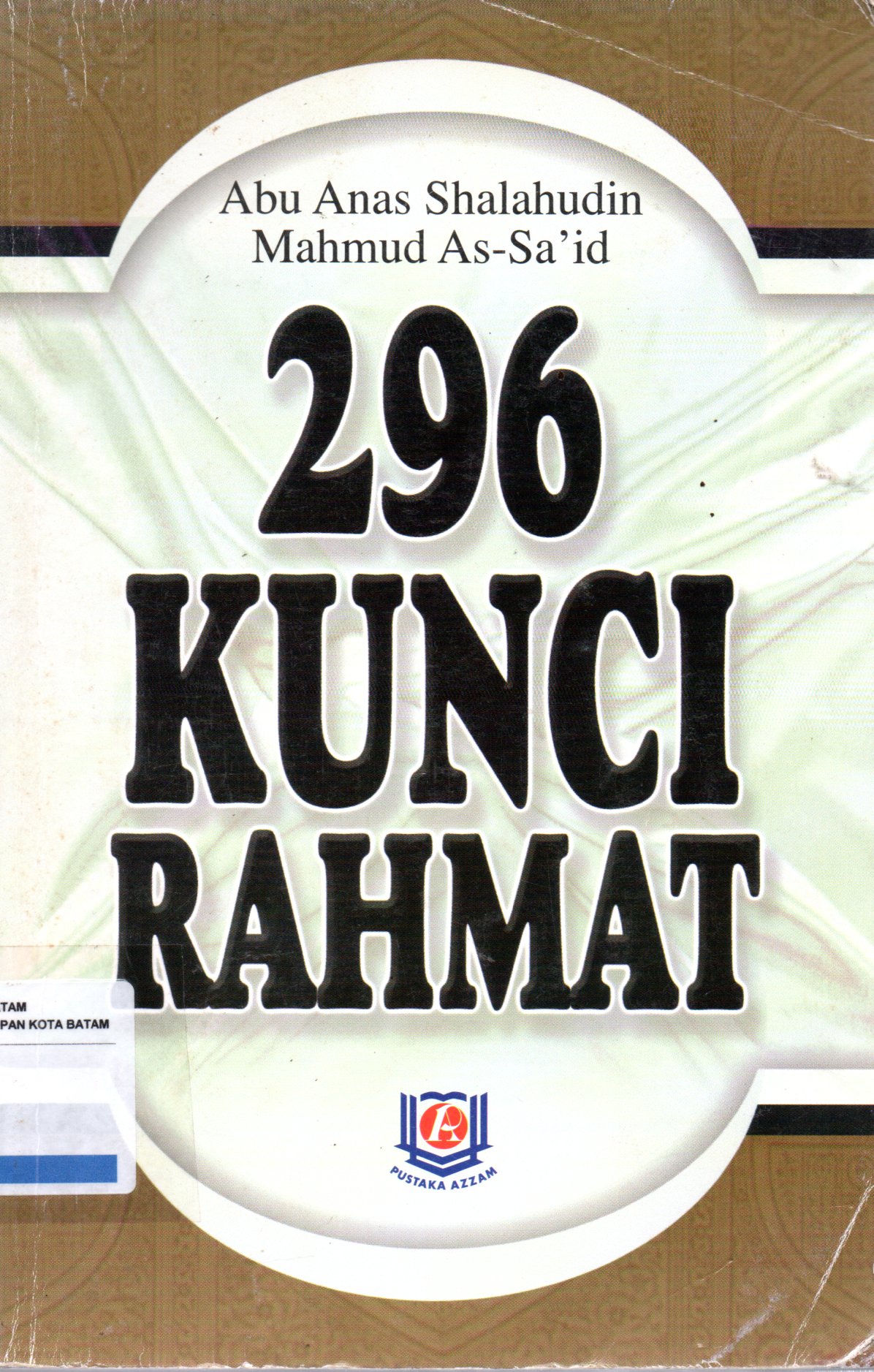 Sampul 296 Kunci Rahmat / Penerjemah: Saefuddin Zuhri