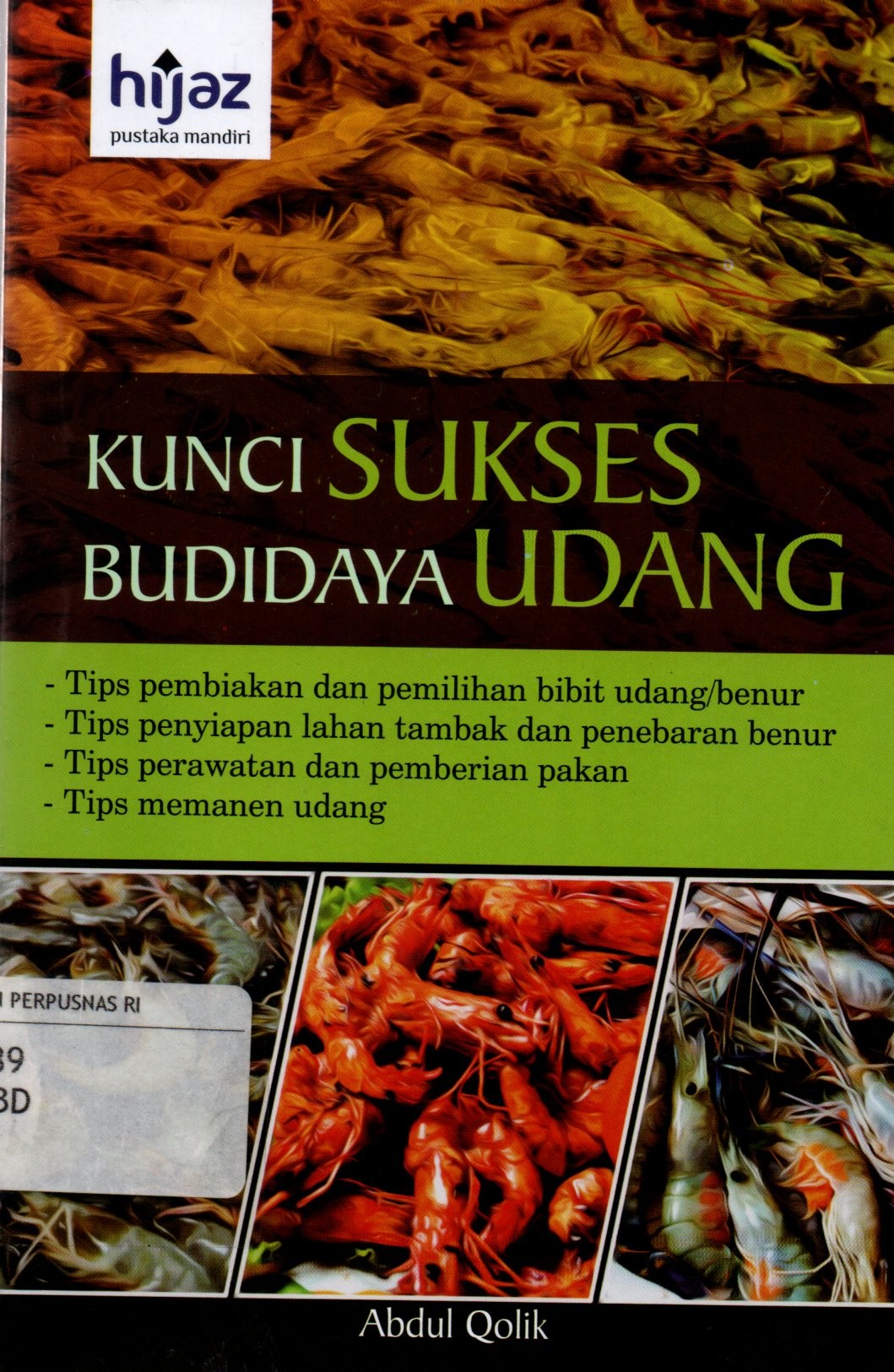 Sampul Kunci Sukses Budidaya Udang / Penyunting: Nur Iswanto