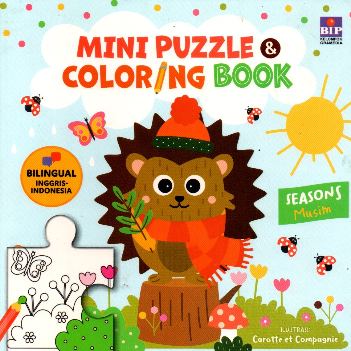 Sampul Mini Puzzle and Coloring Book :  Seasons = Musim / Pengalih Bahasa: Nurlita Maharani