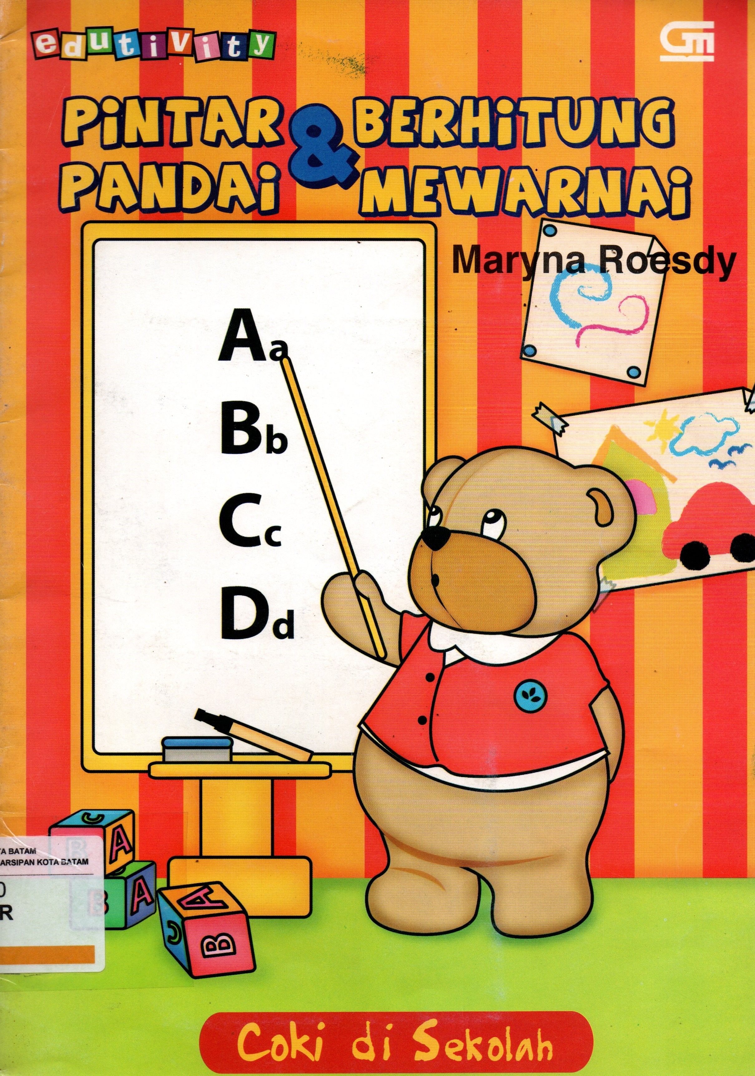 Sampul Pintar dan Berhitung Pandai Mewarnai :  Coki di Sekolah