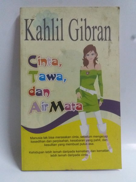 Sampul CINTA, TAWA, DAN AIR MATA / KAHLIL GIBRAN