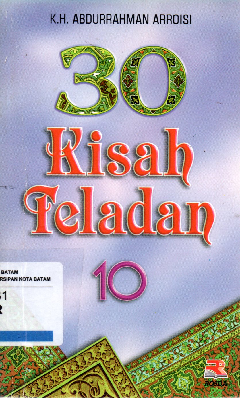 Sampul 30 Kisah Teladan 10 / Editor: Tjun Surjaman