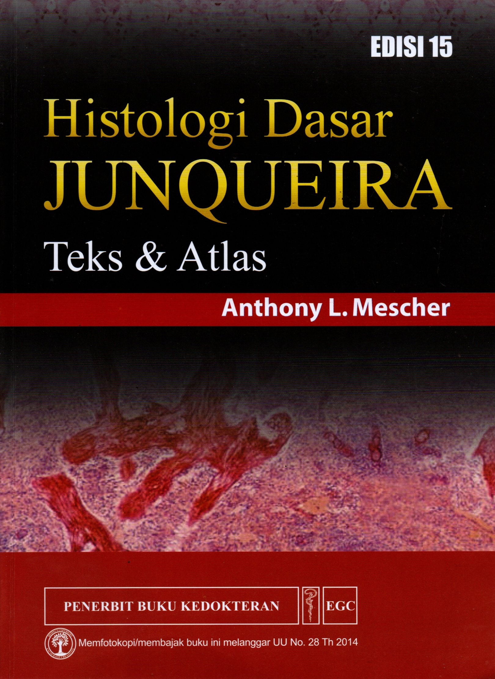 Sampul Histologi Dasar Junqueira = Junqueira`s Basic Histology :  Teks dan Atlas = Text and Atlas / Alih Bahasa: Maria Yosephine Hibono dan Y. Joko Suyono