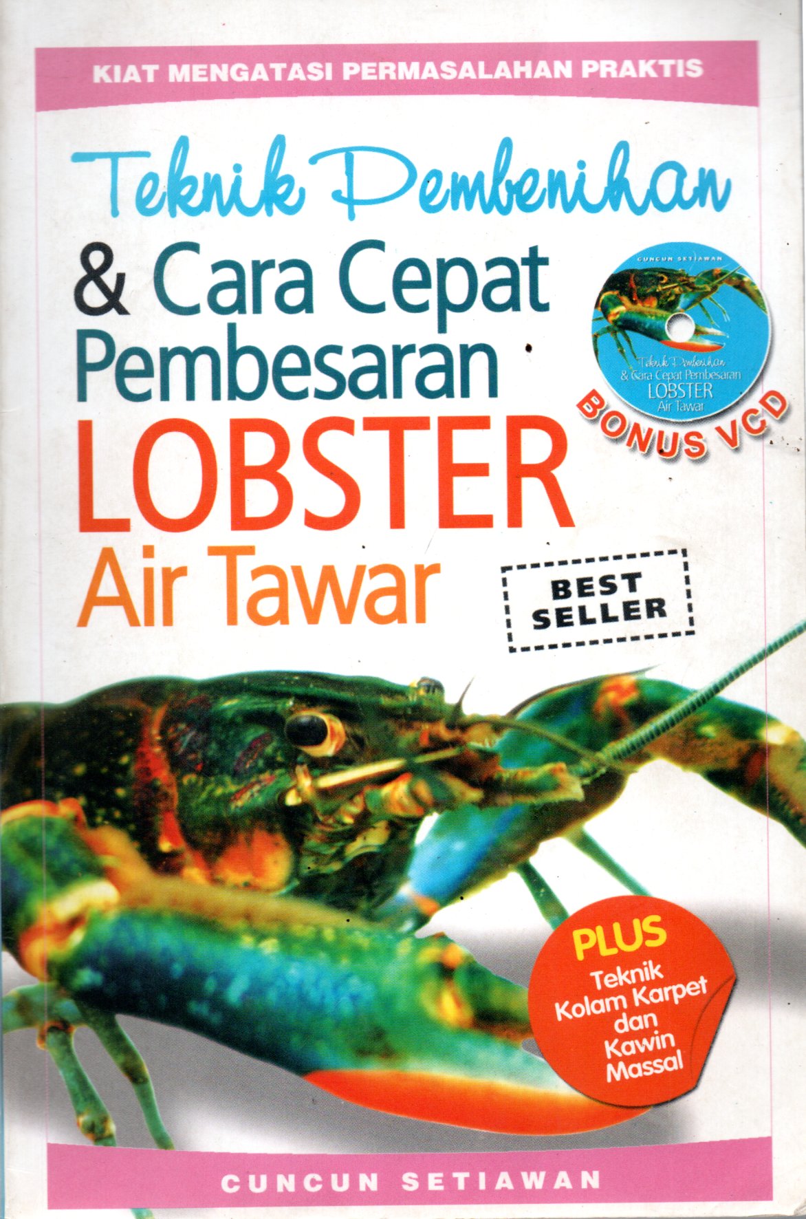Sampul Teknik Pembenihan dan Cara Cepat Pembesaran Lobster Air Tawar :  Kiat Mengatasi Permasalahan Praktis / Penyunting: Lukito AM