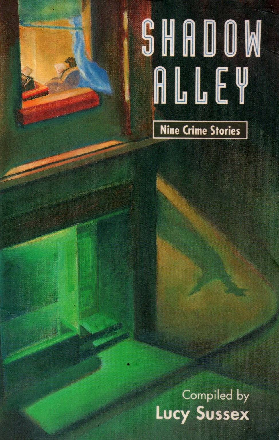 Sampul Nine Crime Stories Compiled by Lucy Sussex