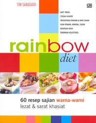 Sampul Rainbow Diet :  60 Resep Sajian Warna-Warni, Lezat dan Sarat Khasiat / Tim Sarasvati, Editor: Intarina Hardiman