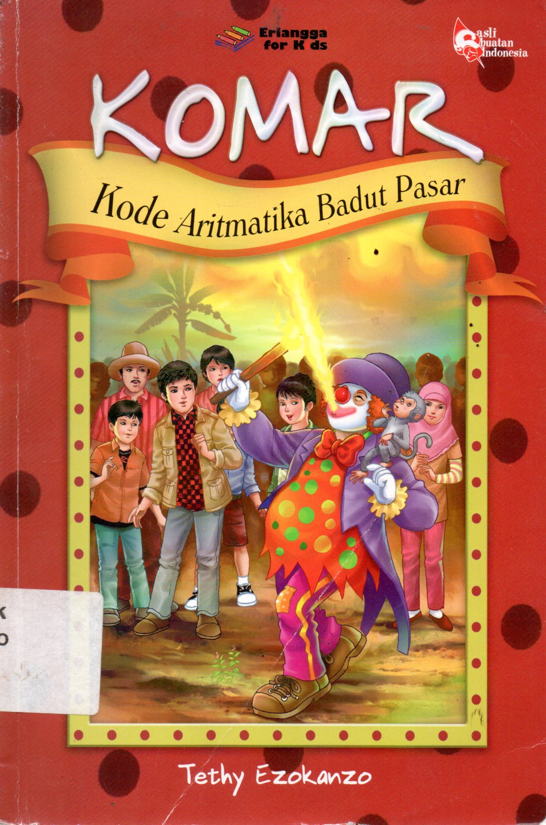Sampul Petualangan Komar :  Kode Aritmetika Badut Pasar