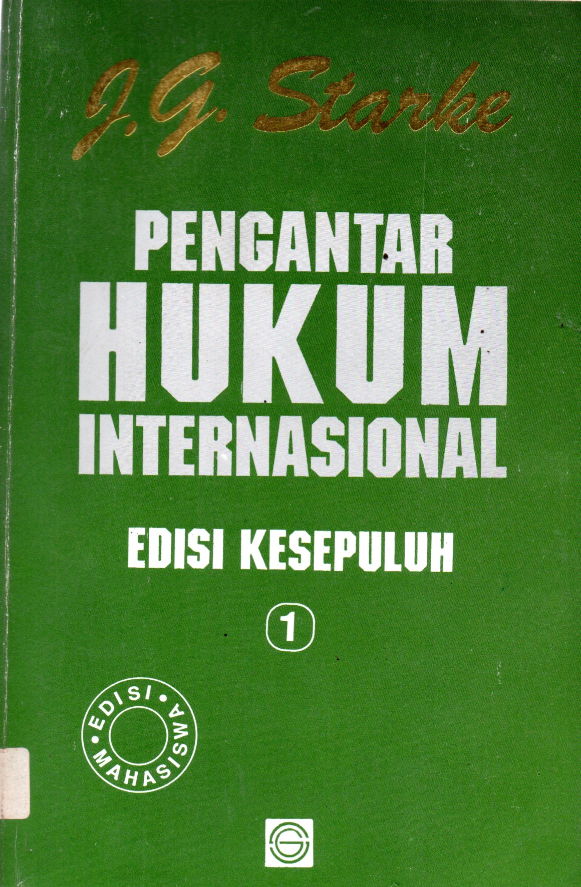 Sampul Pengantar Hukum Internasional / Penerjemah: Bambang Iriana Djajaatmadja