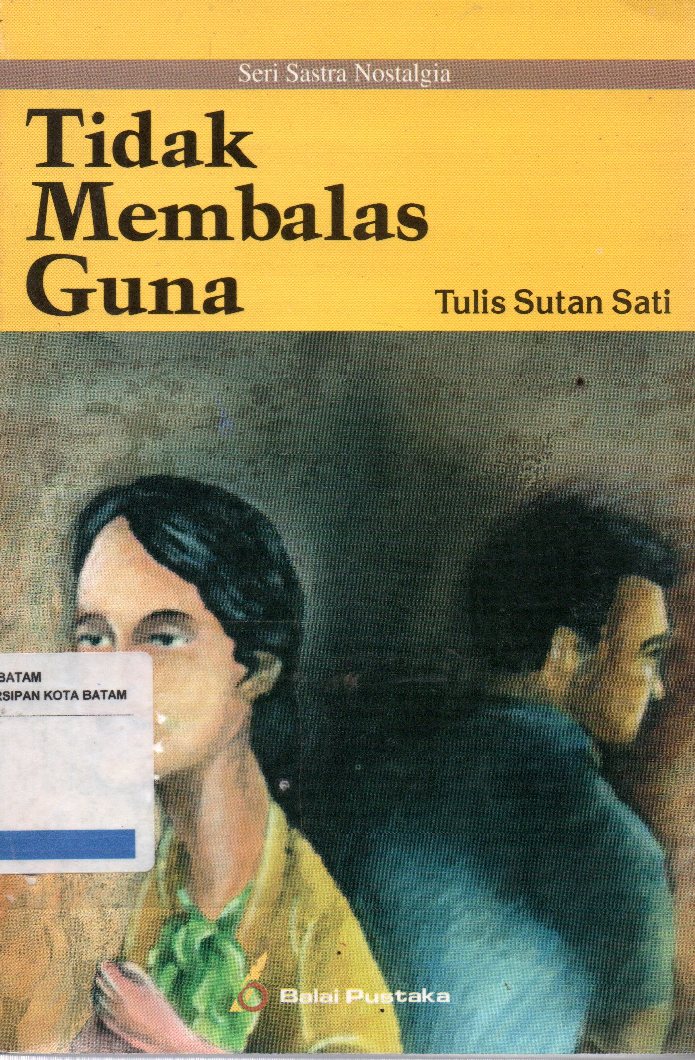 Sampul Tidak Membalas Guna / Desain Sampul: Suwendi