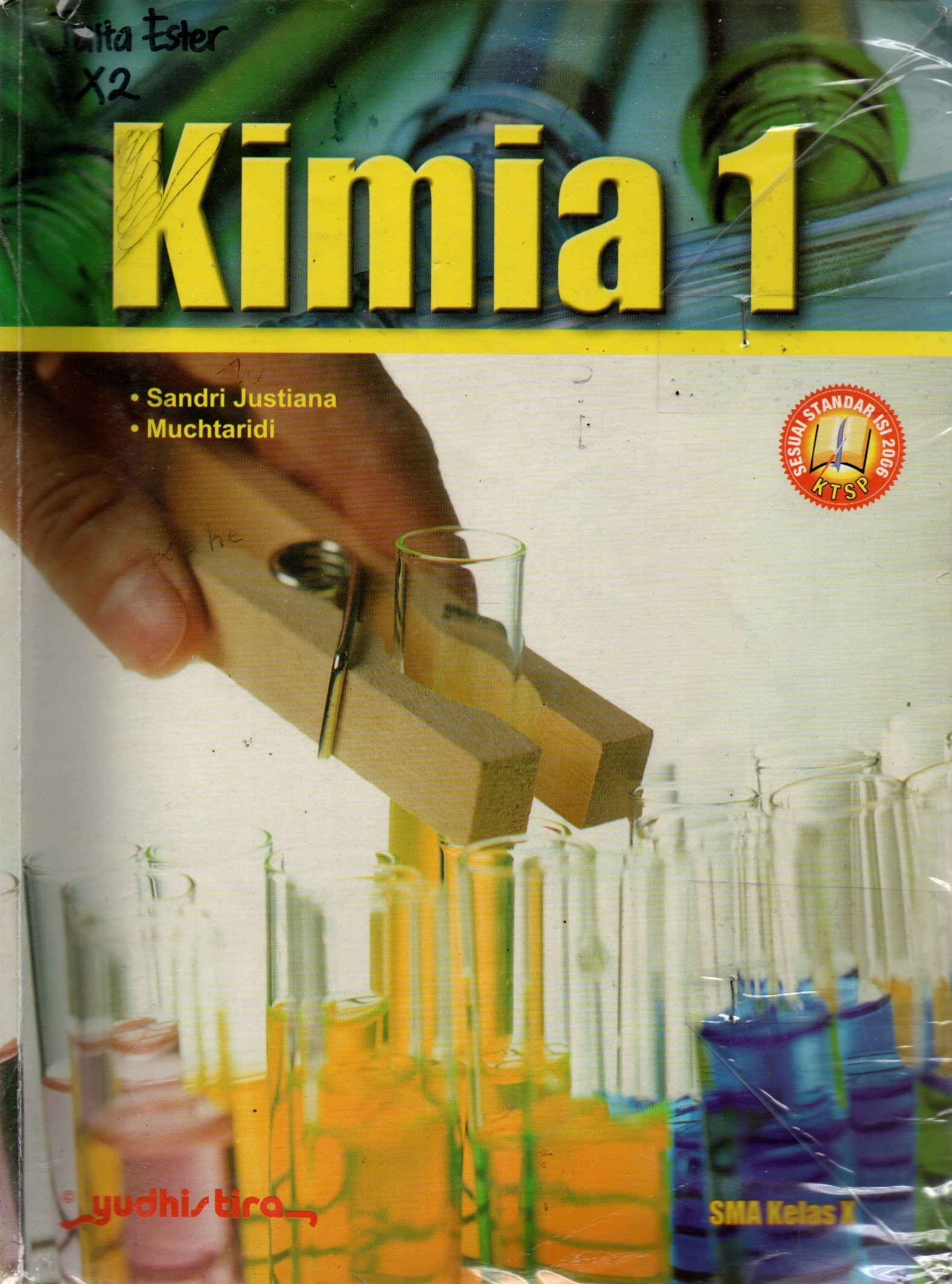 Sampul Kimia 1 / Editor: Ratna Rima Melati dan Sulistyani