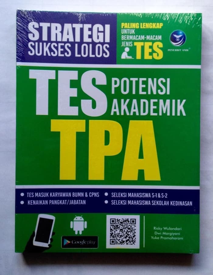 Sampul Strategi Sukses Lolos tes Potensi Akademik (TPA) :