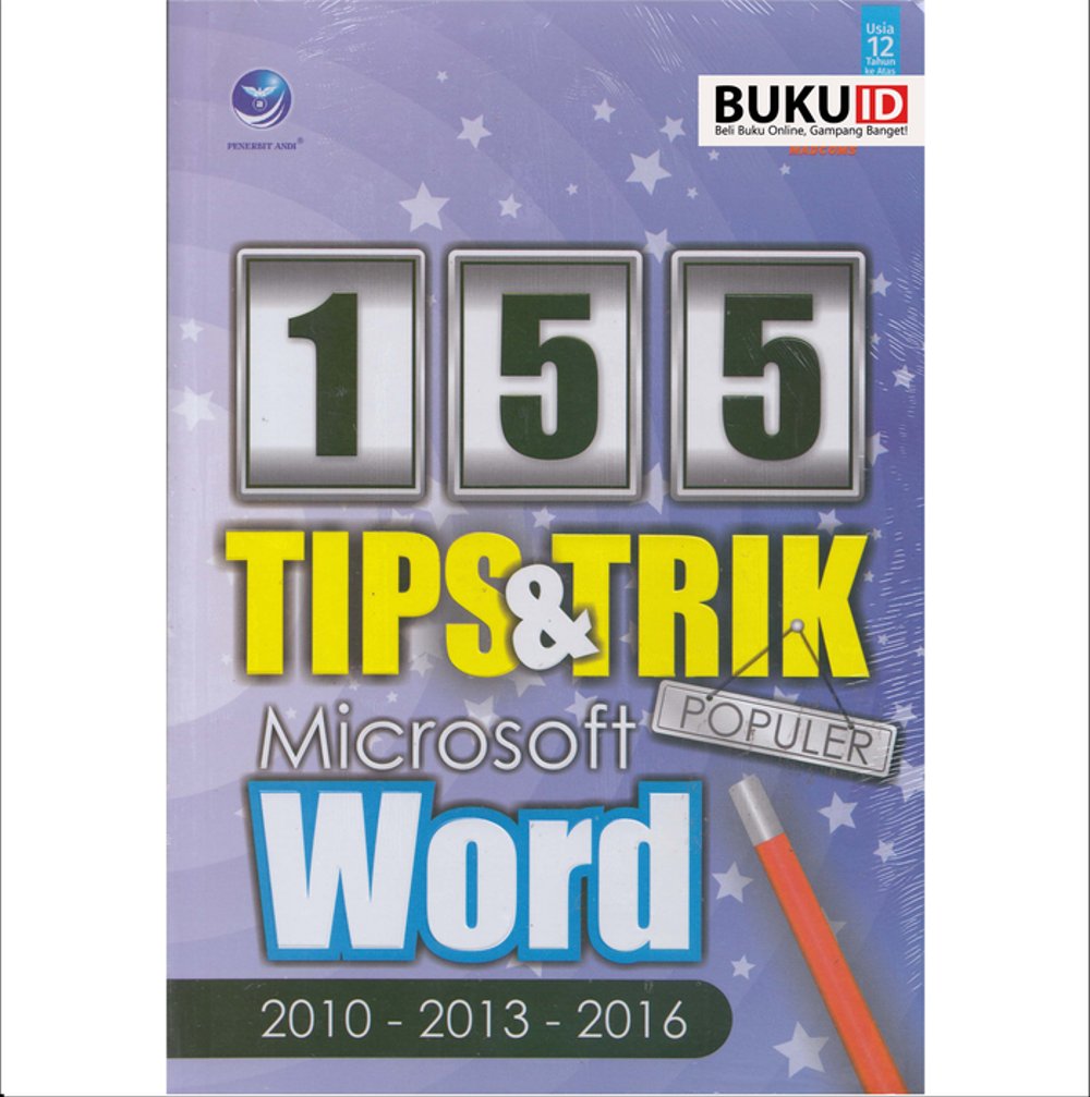 Sampul 155 Tips & Trik Populer Microsoft Word 2010-2013-2016 / MADCOMS