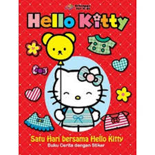 Sampul Hello Kitty  Satu Hari Bersama Hello Kitty : Buku Cerita Dengan Stiker