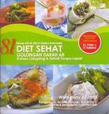Sampul 81 Resep Alamai Selera Indonesia. :  Golongan darah AB Sukses langsing & Sehat tanpa Lapar