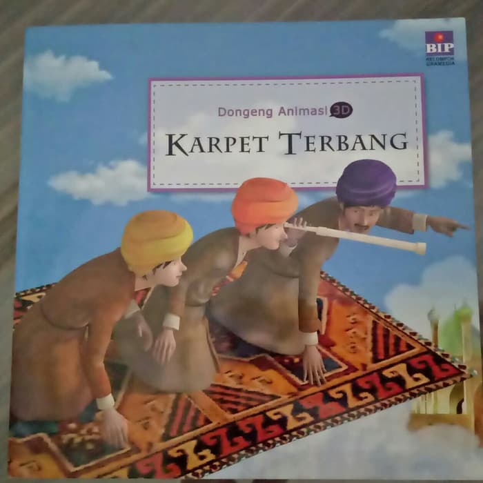 Sampul Dongeng Animasi 3D. Karpet Terbang