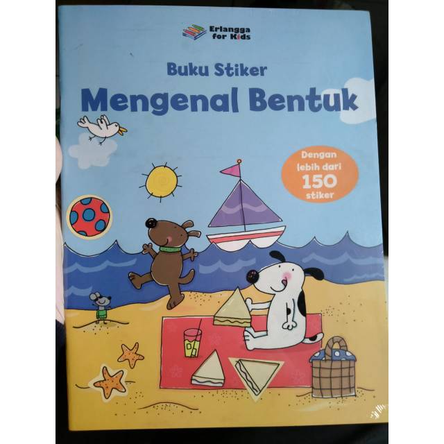 Sampul Buku Stiker Mengenal Bentuk :  Dengan lebih dari 150 stiker
