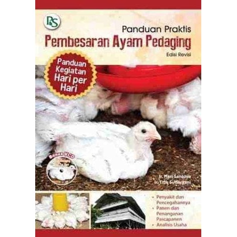 Sampul Panduan Praktis Pembesaran Ayam Pedaging / Ir. Hari Santoso, Ir. Titik Sudaryani