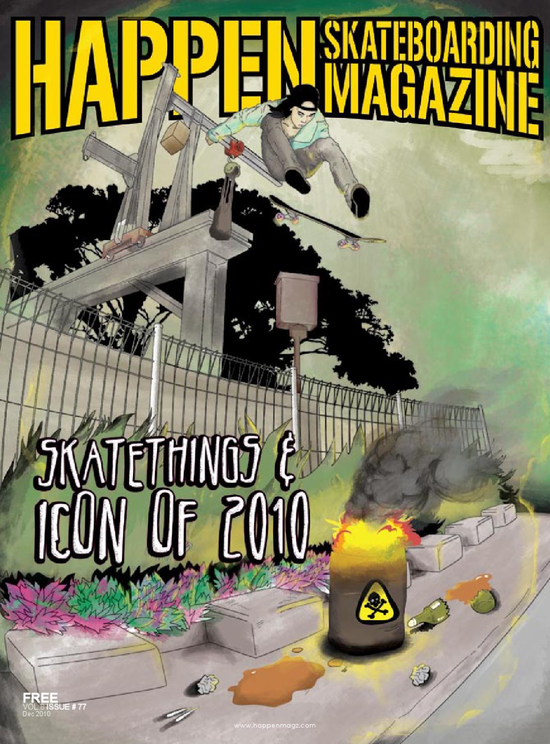 Sampul SkateThings & Icon Of 2010 :  Happen SkateBoarding Magazine