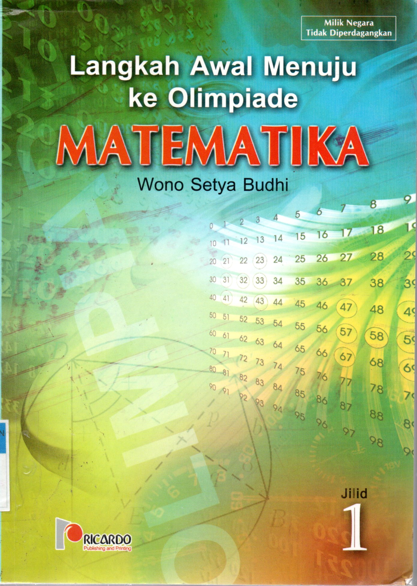 Sampul Langkah Awal Menuju ke Olimpiade Matematika