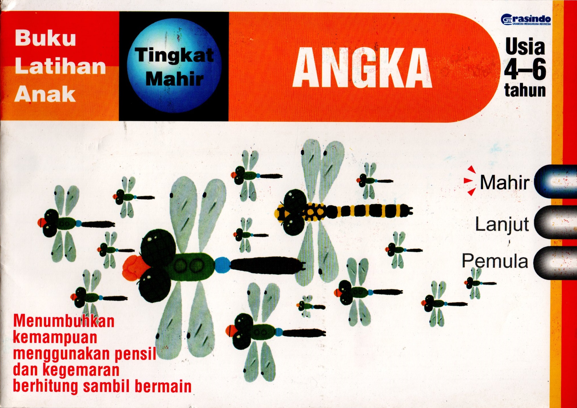 Sampul Buku Latihan Anak :  Angka:Tingkat Mahir