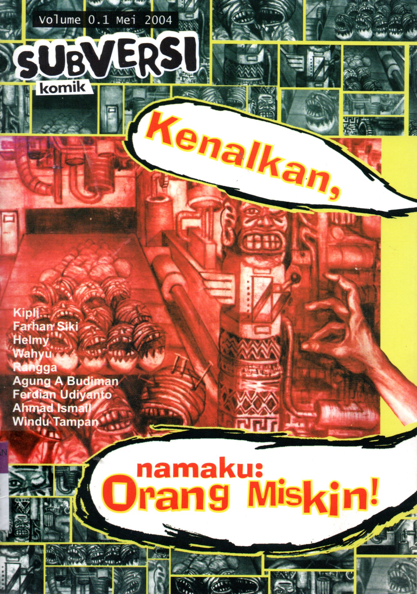 Sampul Subversi Komik :  Kenalkan, Namaku: Orang Miskin