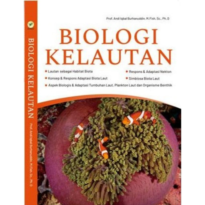 Sampul Biologi Kelautan / Prof.Andi Iqbal Burhanuddin, M.Fish.Sc., Ph.D