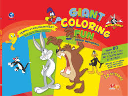 Sampul Giant Coloring Fun :  Heroes & Troublemakers / Warner Bros