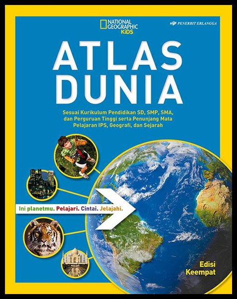 Sampul Atlas dunia / National geografis kids