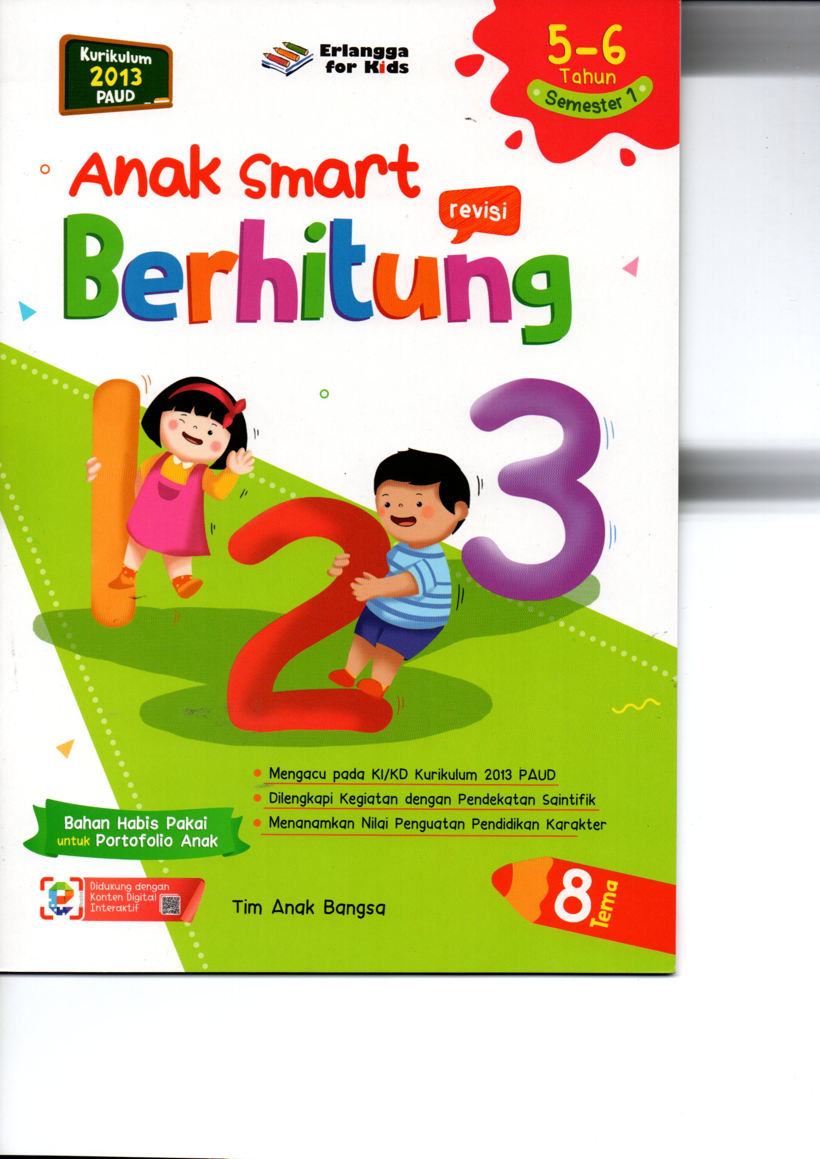 Sampul Anak smart berhitung semester 1 :  Usia 5 -6  tahun / Tim anak bangsa