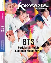 Sampul Korean seni& budaya korea,BTS perjalanan tujuh seniman muda korea / BTS sewarna musim gugur